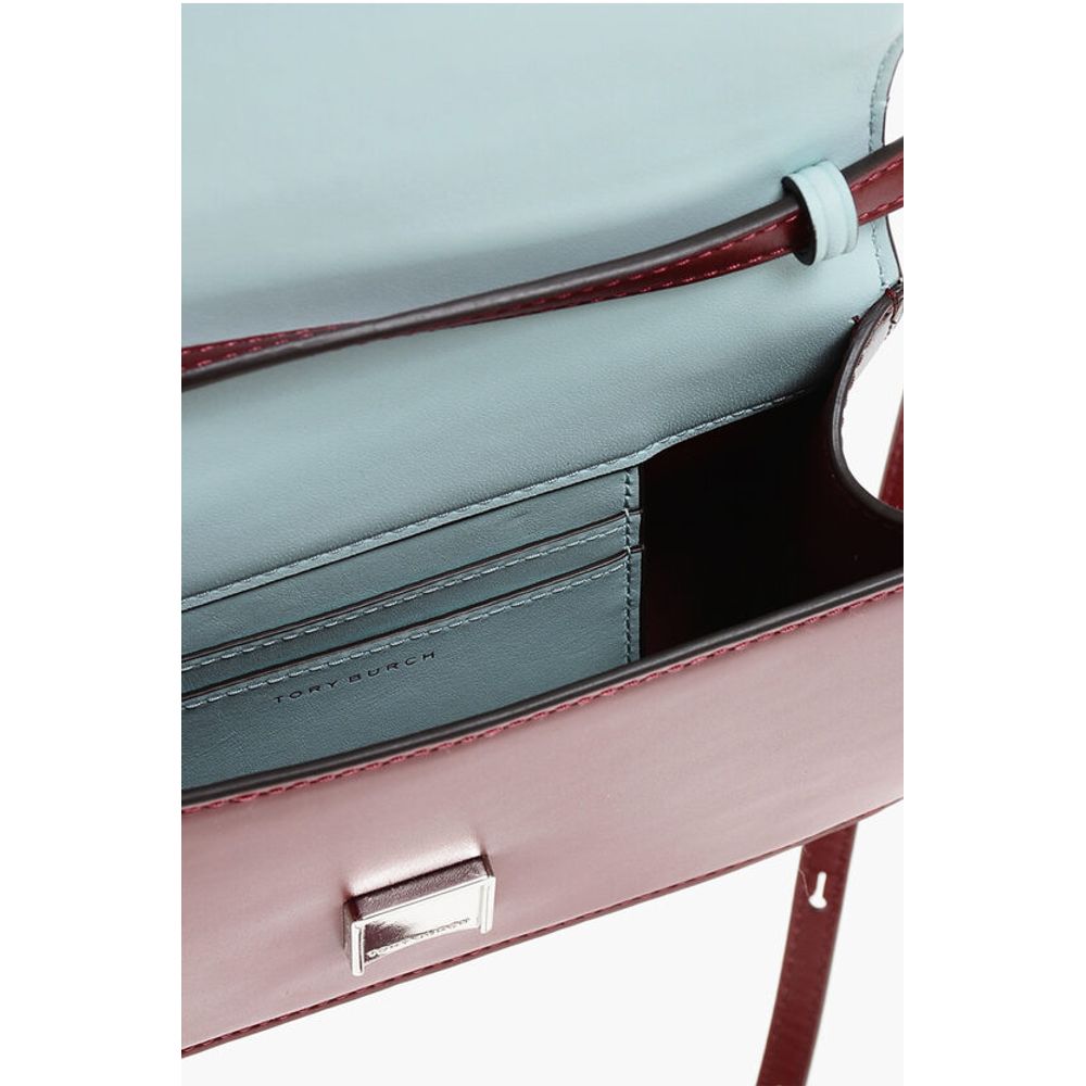 Tory Burch Leather COLORBLOCK Handbag with Logo - Image 5