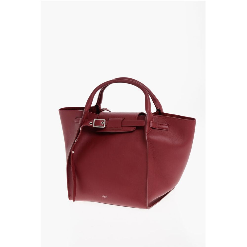 Celine Leather Tote Bag with Removable Shoulder Strap - Image 3