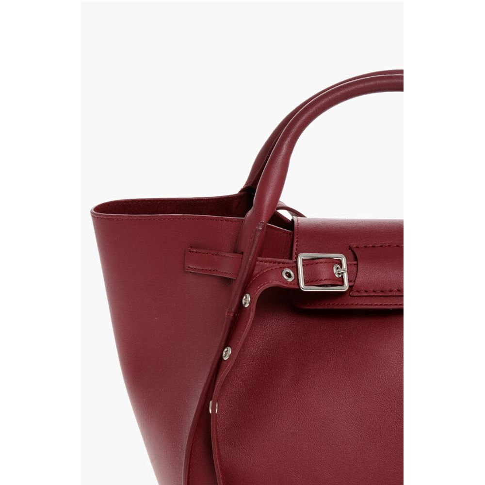 Celine Leather Tote Bag with Removable Shoulder Strap - Image 4