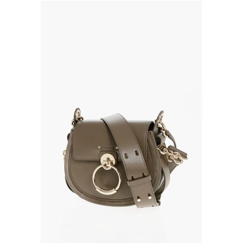 Chloé Leather TESS Shoulder Bag with Suede Detail - Image 3