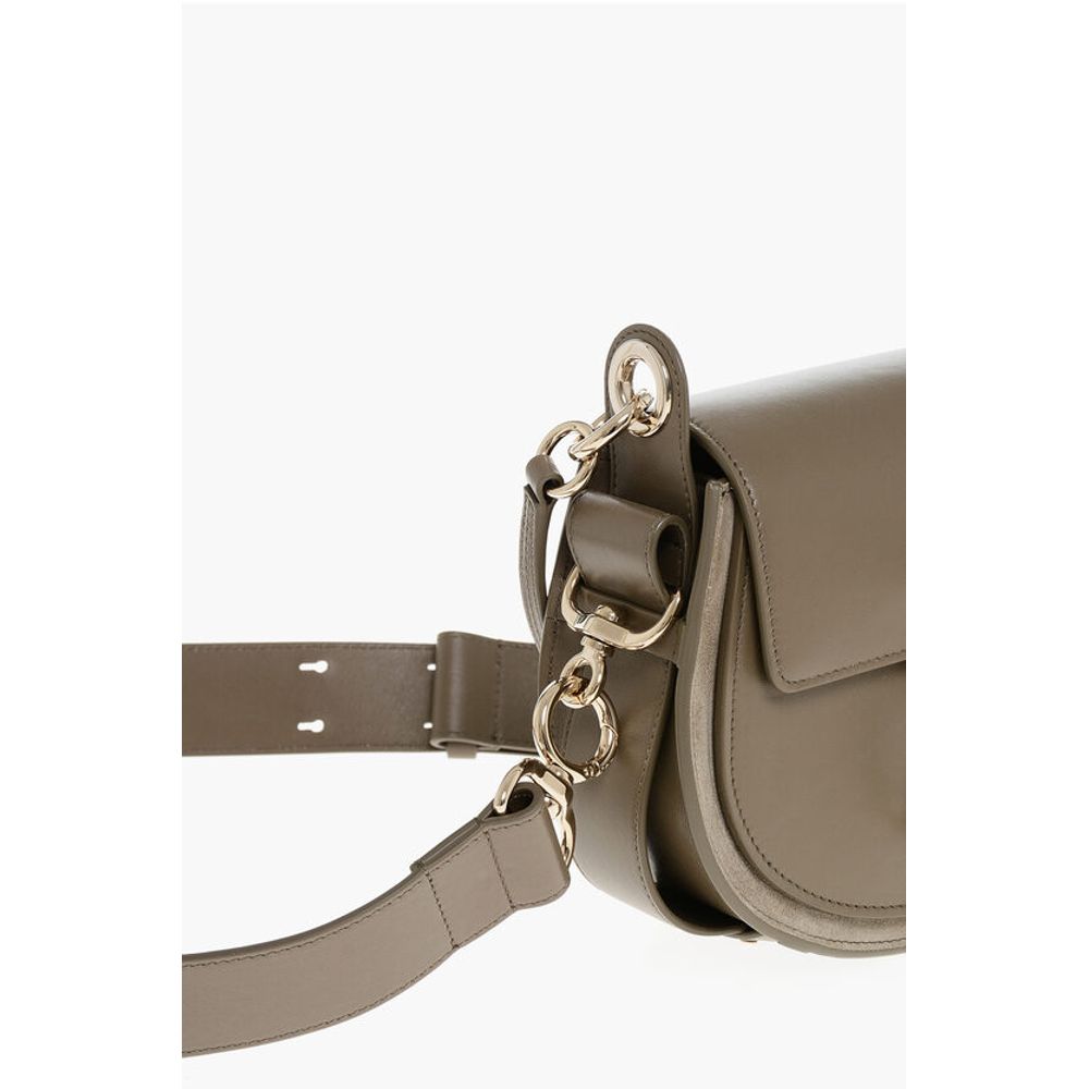 Chloé Leather TESS Shoulder Bag with Suede Detail - Image 4