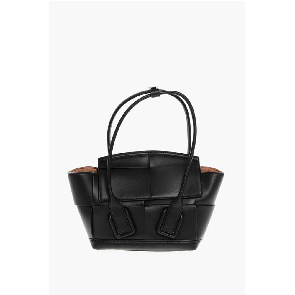 Bottega Veneta Lether INTRECCIO Handbag with Removable Shoulder Strap