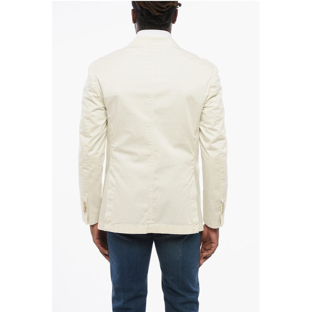 Corneliani CC COLLECTION Unlined Double Breasted Blazer With Peak Lapel - Image 2