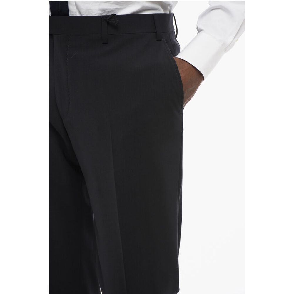 Corneliani Cool Wool Pants with Hidden Closure - Image 3