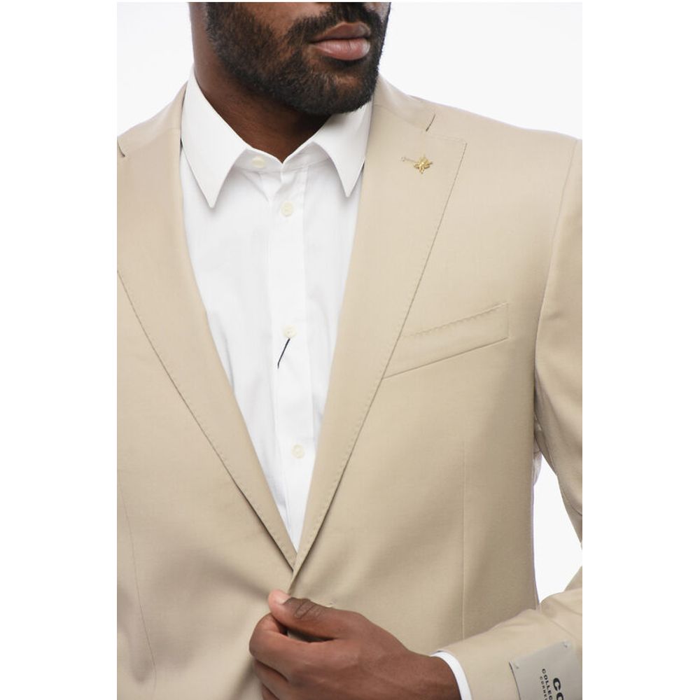 Corneliani CC OLLECTION Virgin Wool RESET Suit with Notch Lapel - Image 3