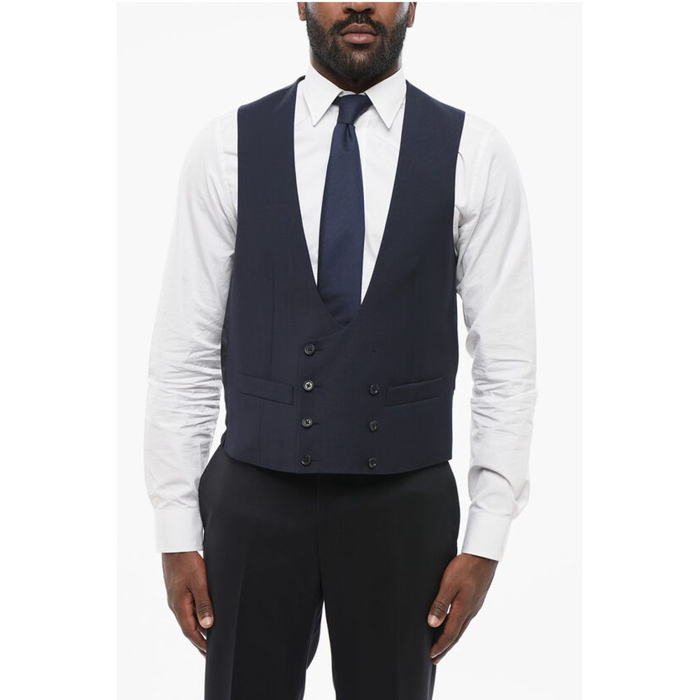 Corneliani CC COLLECTION Double Breasted REWARD Wool Vest