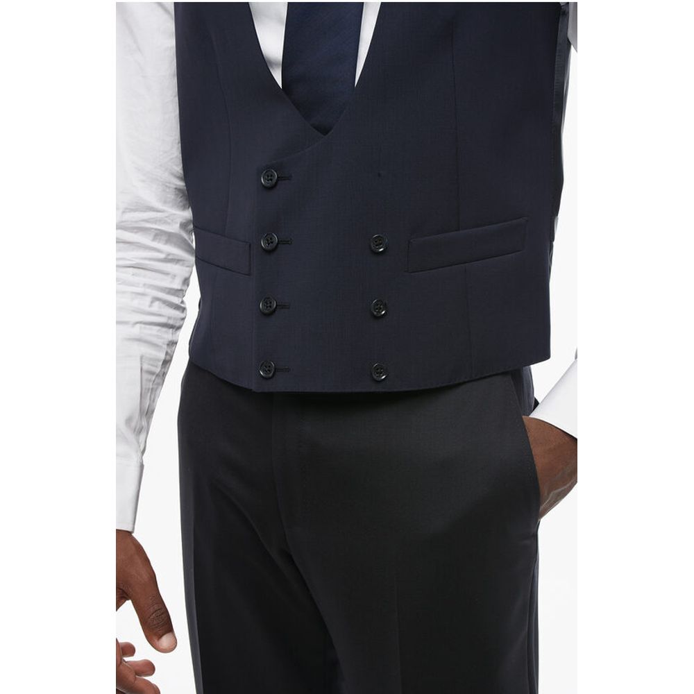 Corneliani CC COLLECTION Double Breasted REWARD Wool Vest - Image 3