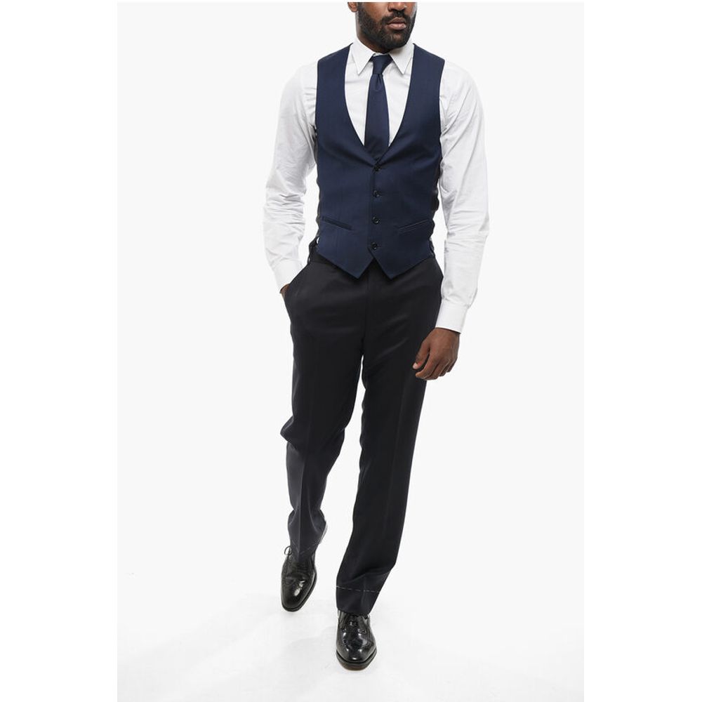 Corneliani CODE Wool 4 Buttons Vest - Image 4