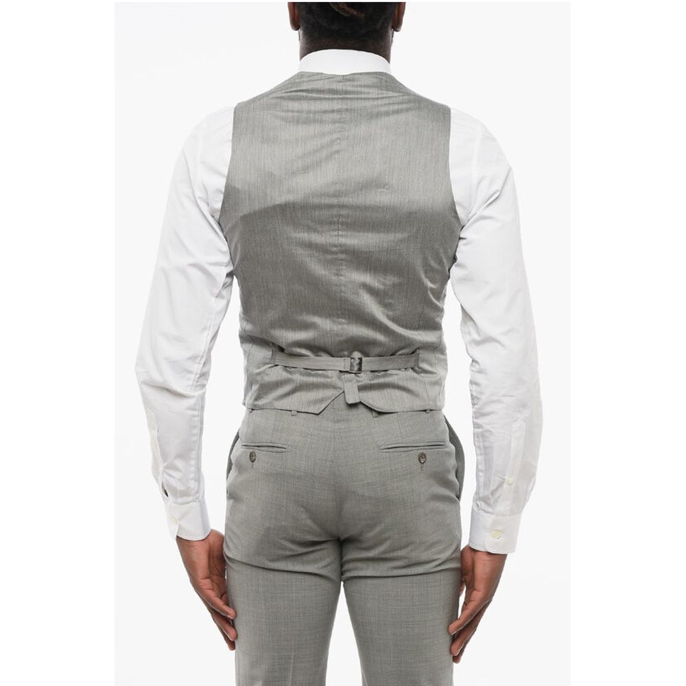 Nino Danieli Wool 7 Buttons Vest With Oatch Pockets - Image 2