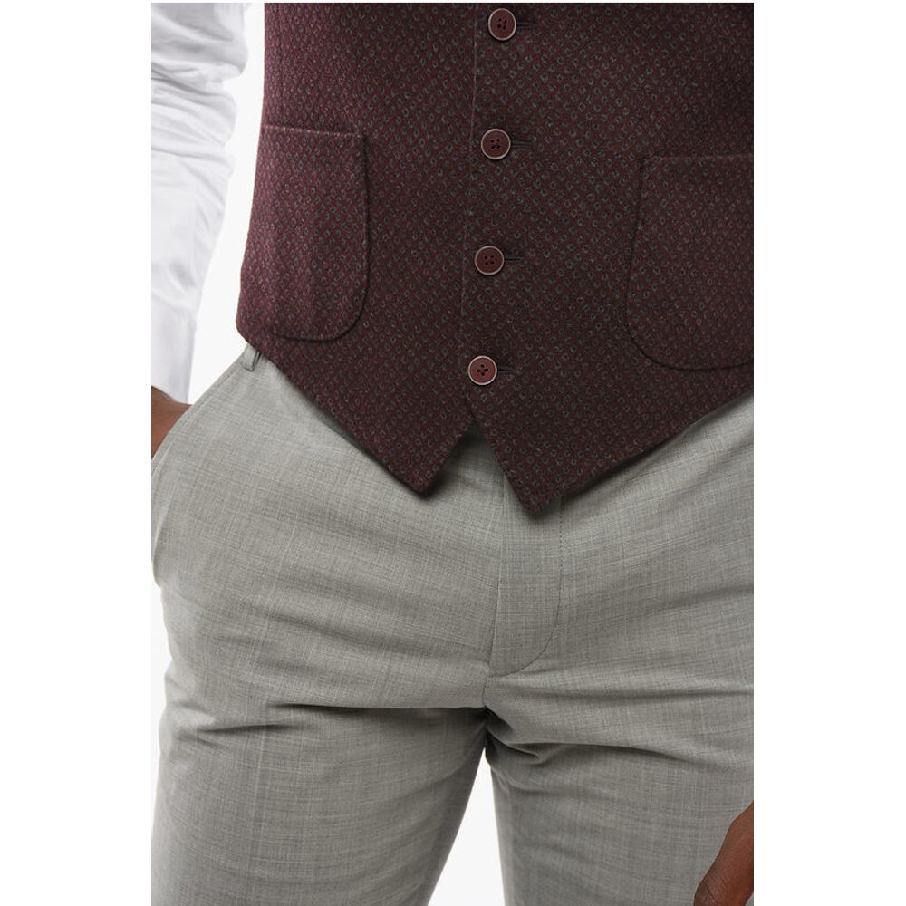 Nino Danieli Wool 7 Buttons Vest With Oatch Pockets - Image 3