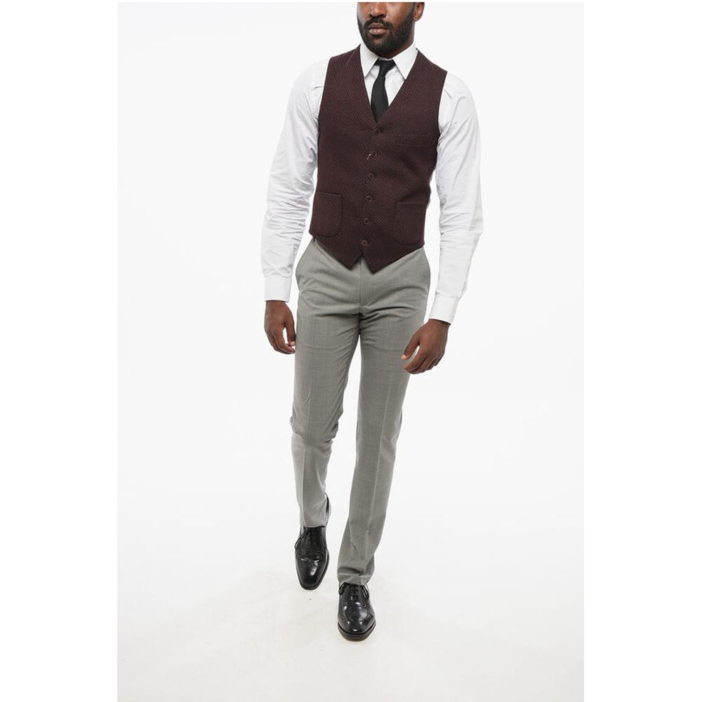 Nino Danieli Wool 7 Buttons Vest With Oatch Pockets - Image 4