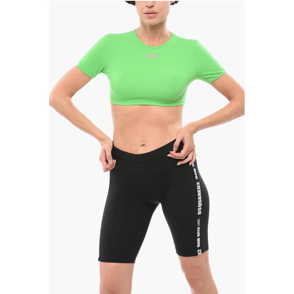 Dsquared² Printed ICON Crop Top