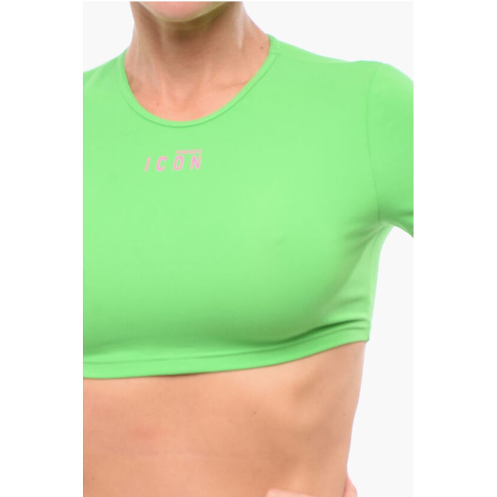 Dsquared² Printed ICON Crop Top - Image 3