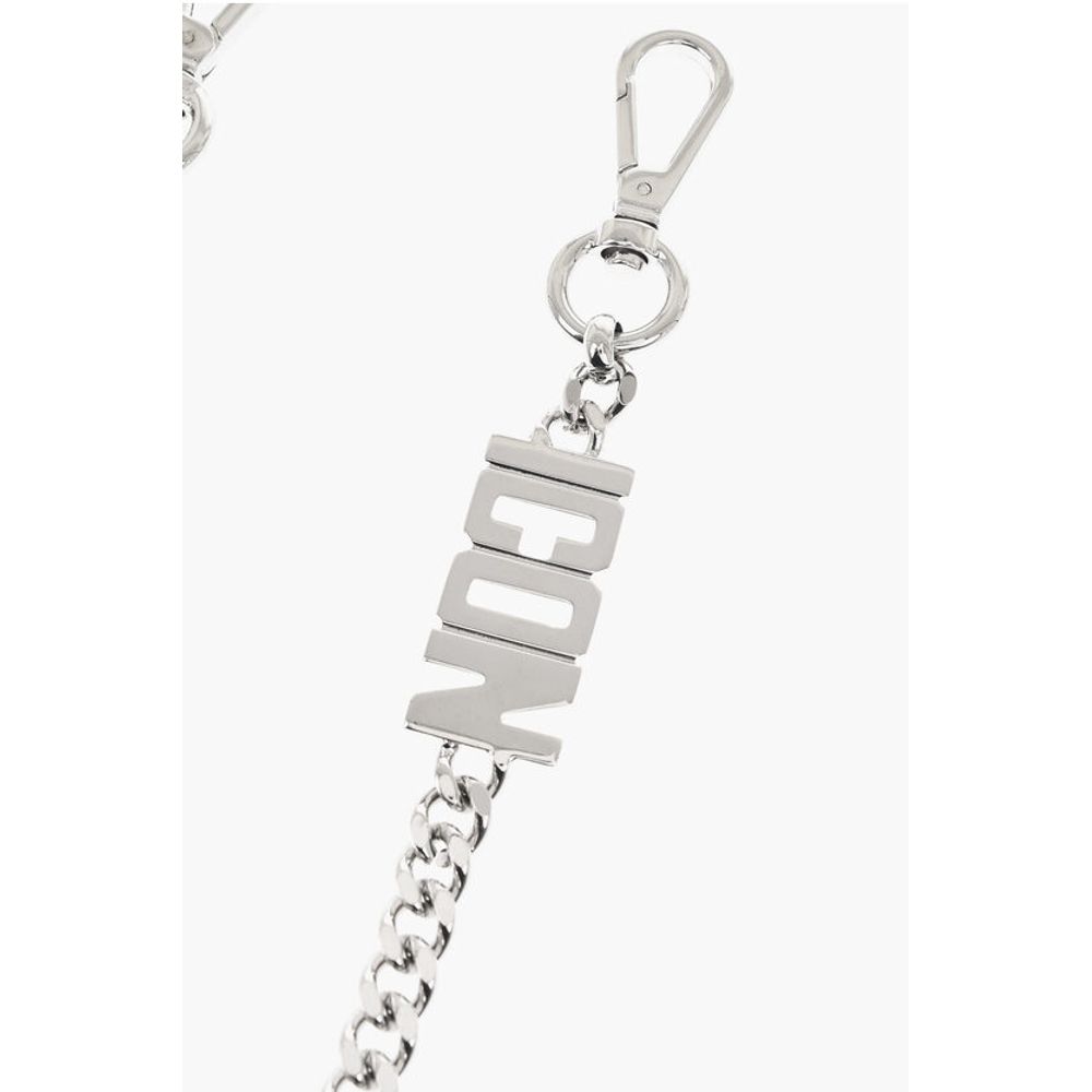 Dsquared² Silver-Tone Metal BE ICON Pant's Chain - Image 2