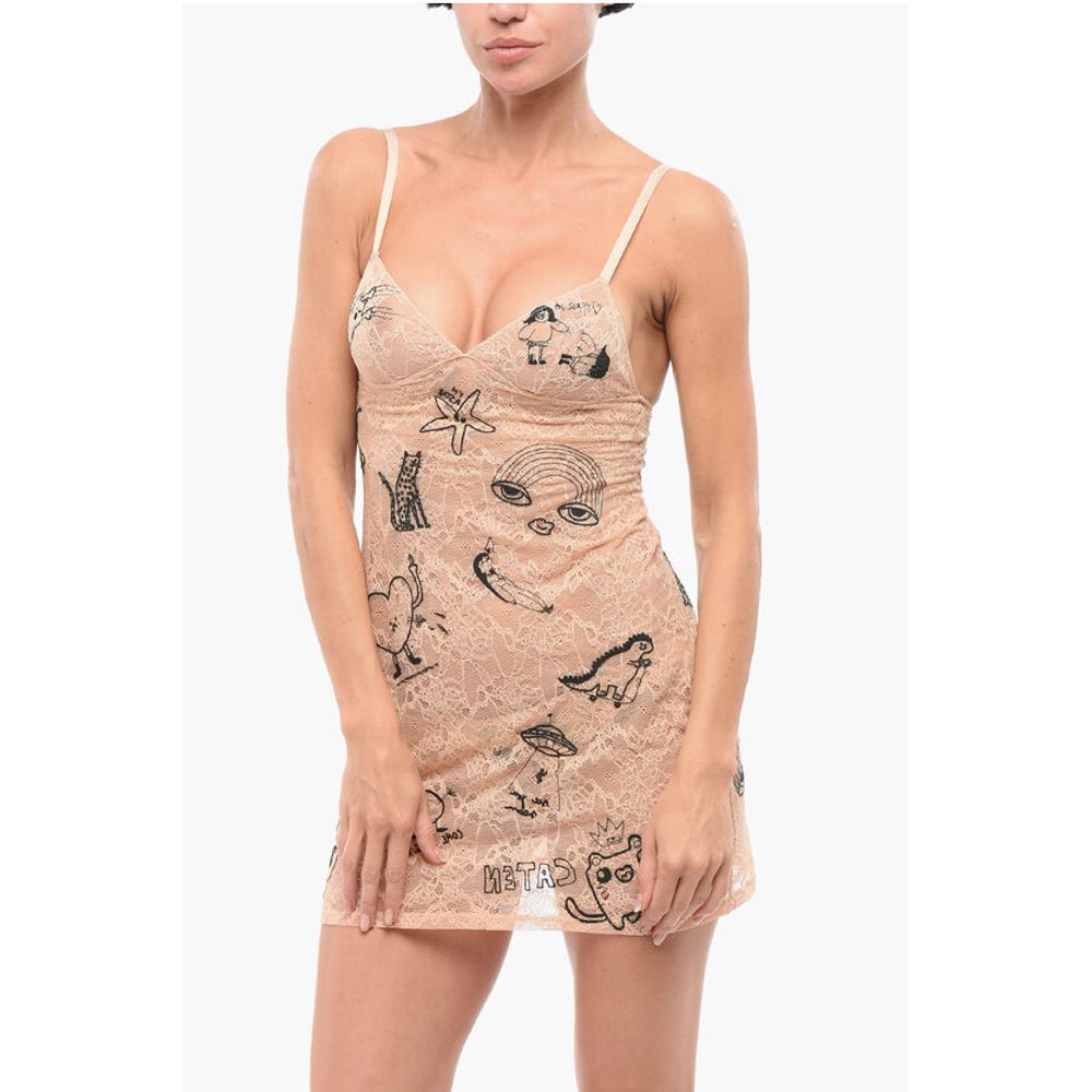 Dsquared² Lace Petticoat with Embroideries