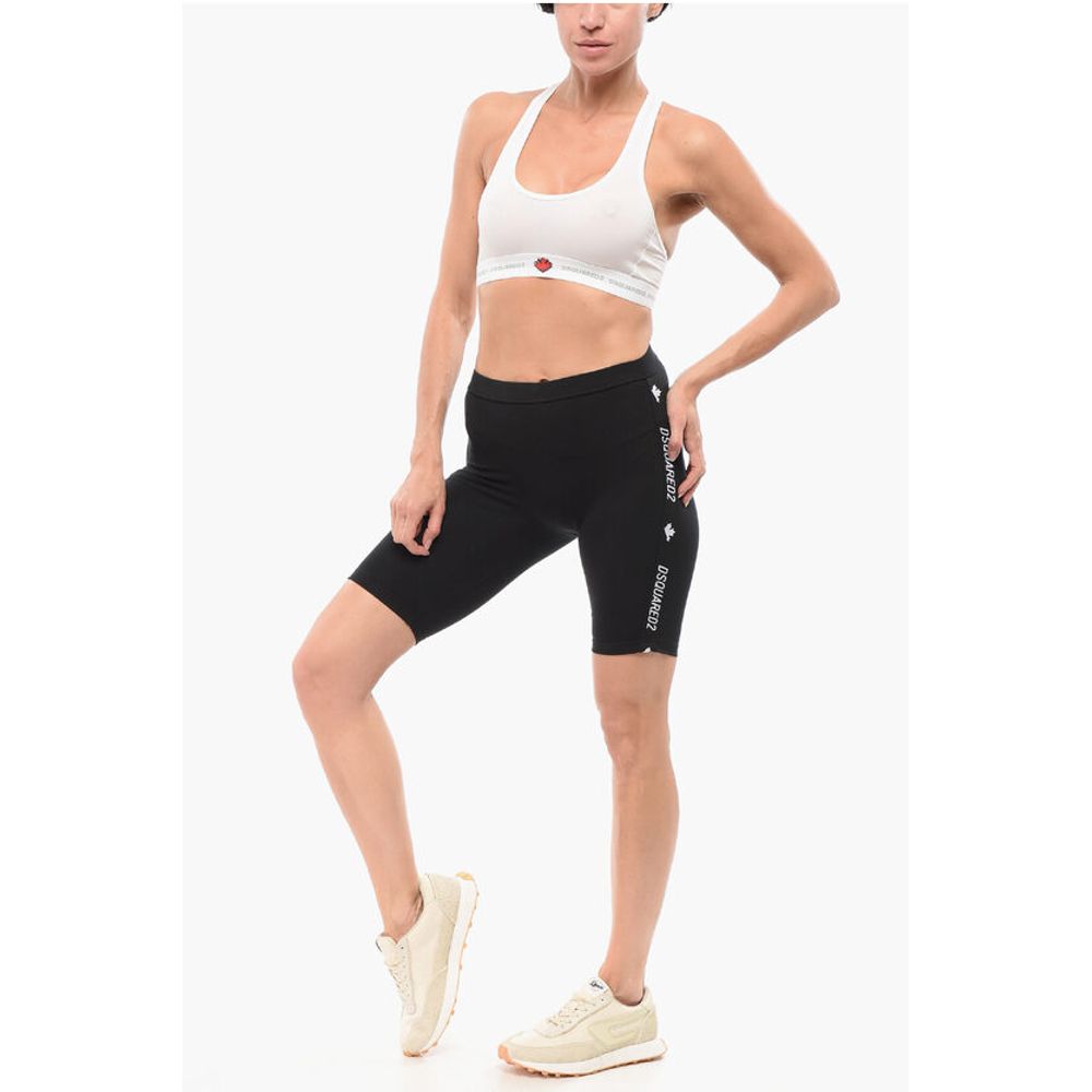 Dsquared² Underwear Biker Leggings with Logoed Bands - Image 4