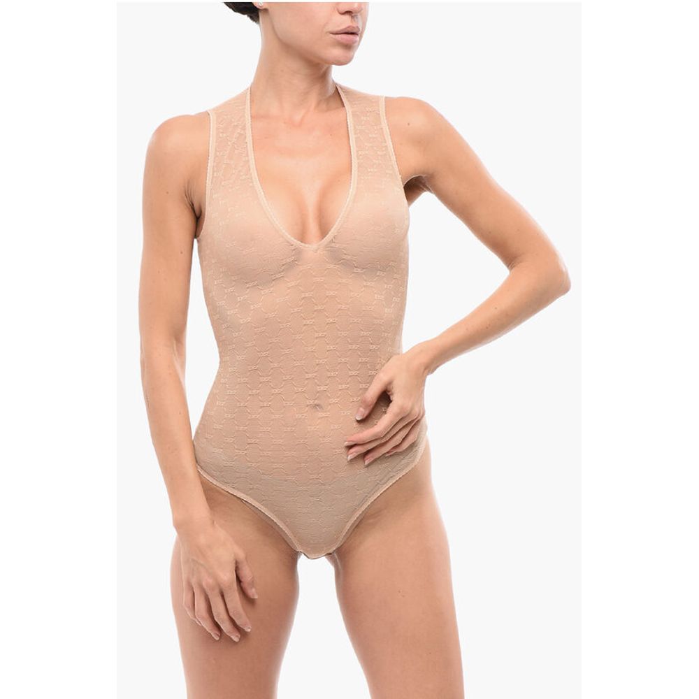 Dsquared² Monogram Lace Bodysuit