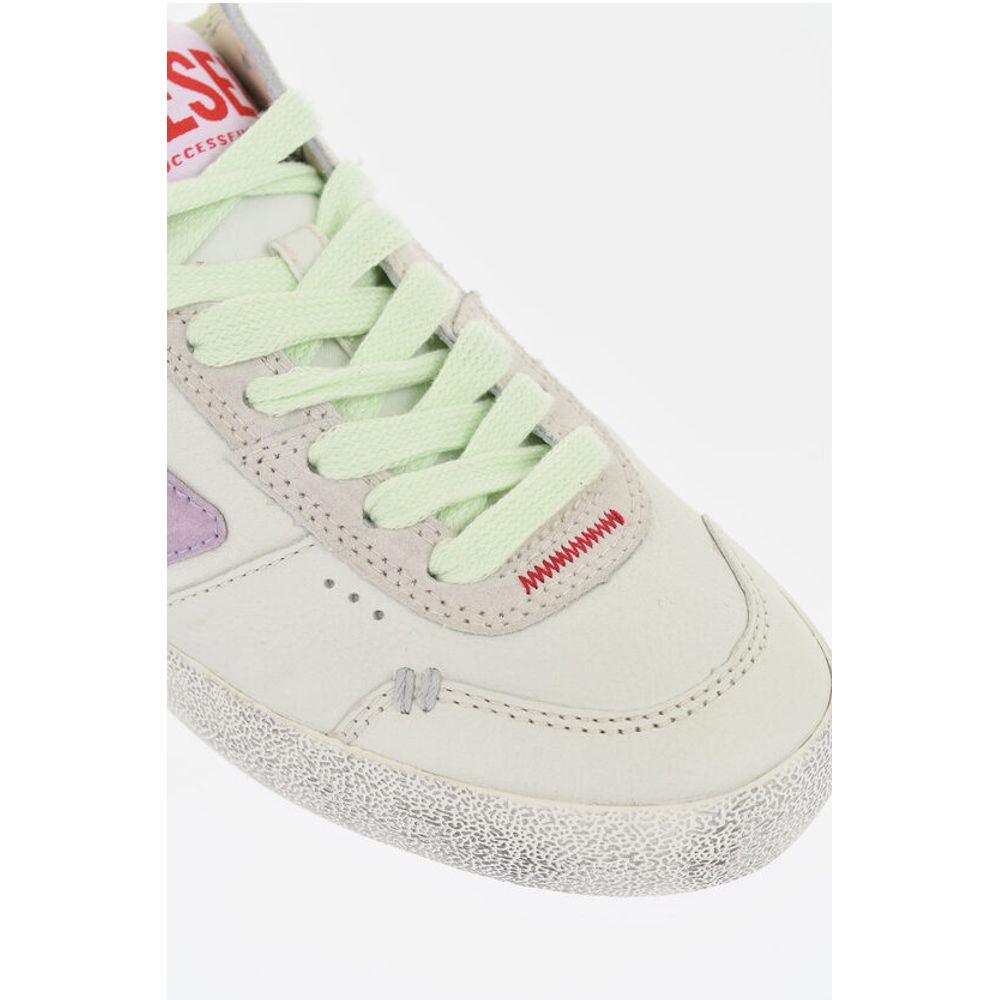 Diesel Leather S-LEROJI Low Top Sneakers with Contrasting Details - Image 4