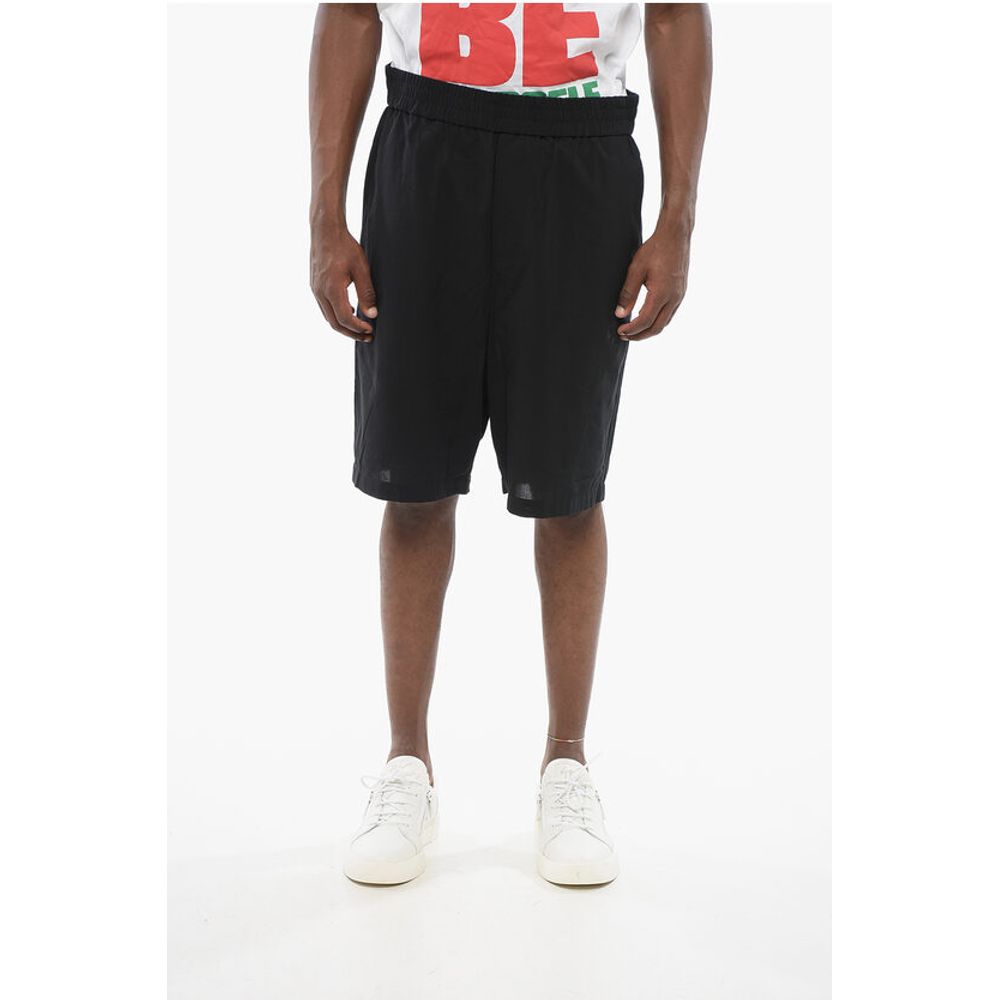 Ami Alexandre Mattiussi Cotton Shorts with Elastic Waistband