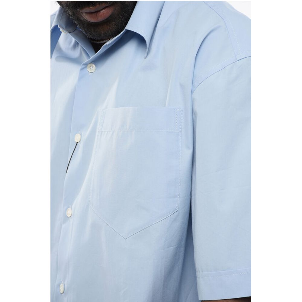 Ami Alexandre Mattiussi Spread Collar Popeline Shirt with Breast-pocket - Image 3