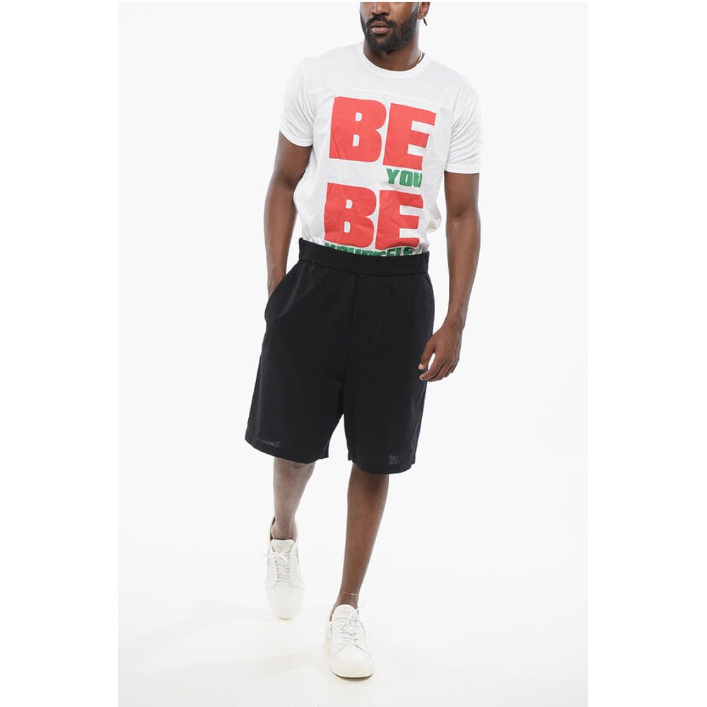 Ami Alexandre Mattiussi Cotton Shorts with Elastic Waistband - Image 4