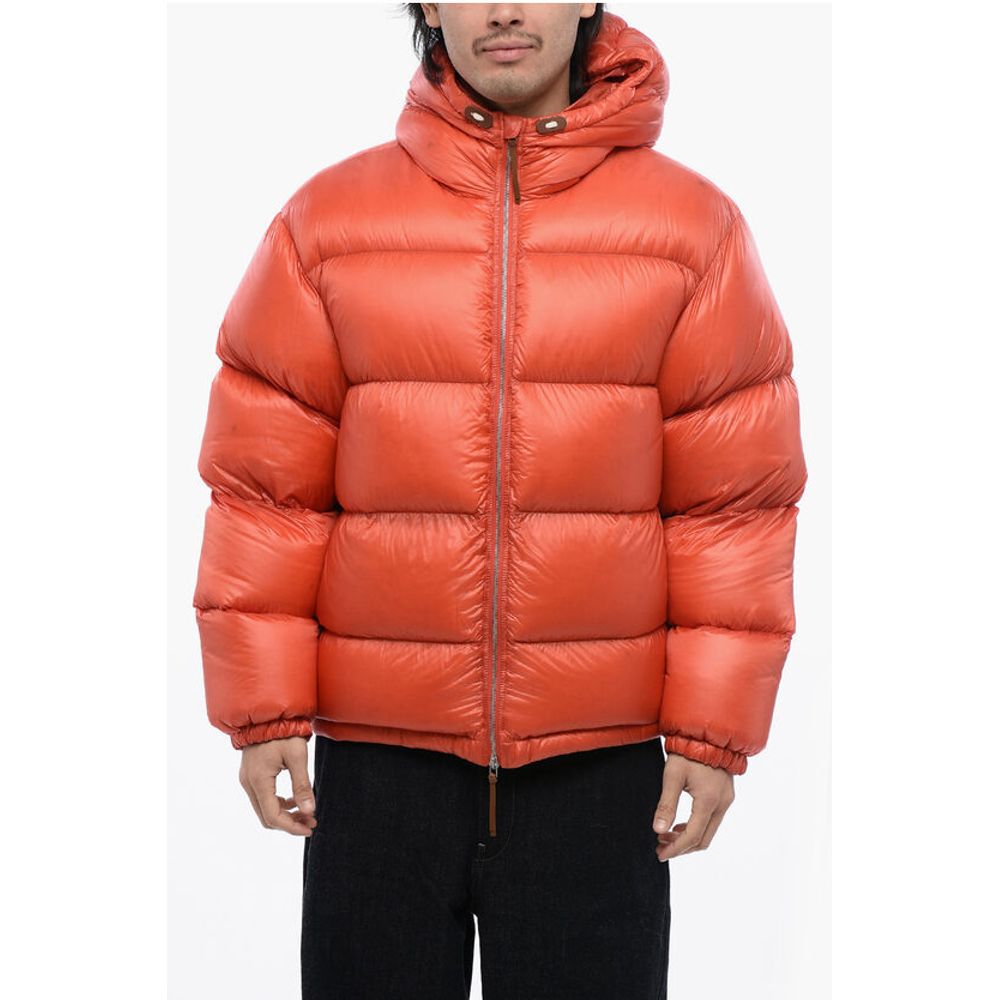 Jil Sander Rip-Stop Quilted Hooded Down Jacket
