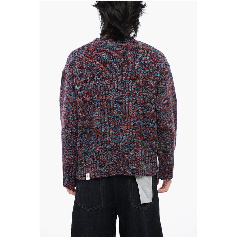 Jil Sander Crewneck Wool CHUNKY Melange Sweater - Image 2