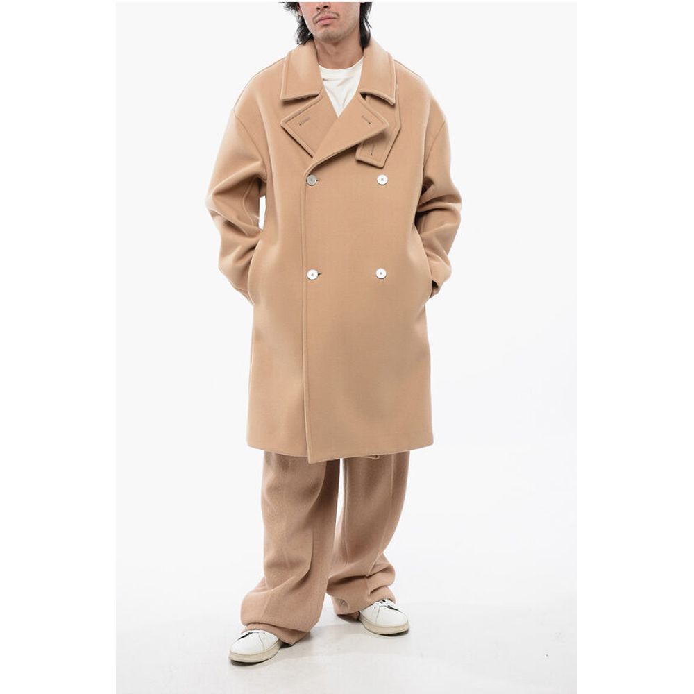 Jil Sander Wool Double Breasted Coat - Image 4