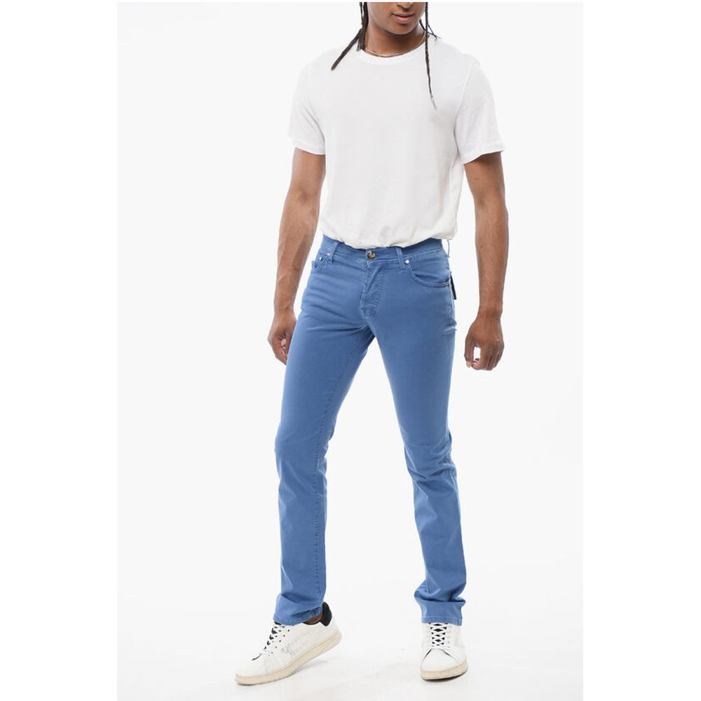 Corneliani ID LUXURY DENIM Ton-sur-ton Embroidered Denims - Image 4