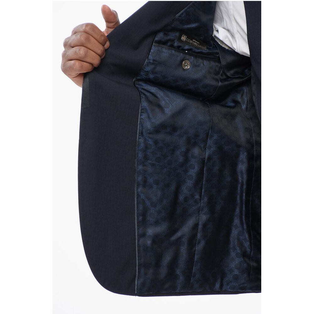 Corneliani 3-Piece CERIMONIA ACADEMY Suit with Satin Details - Image 6