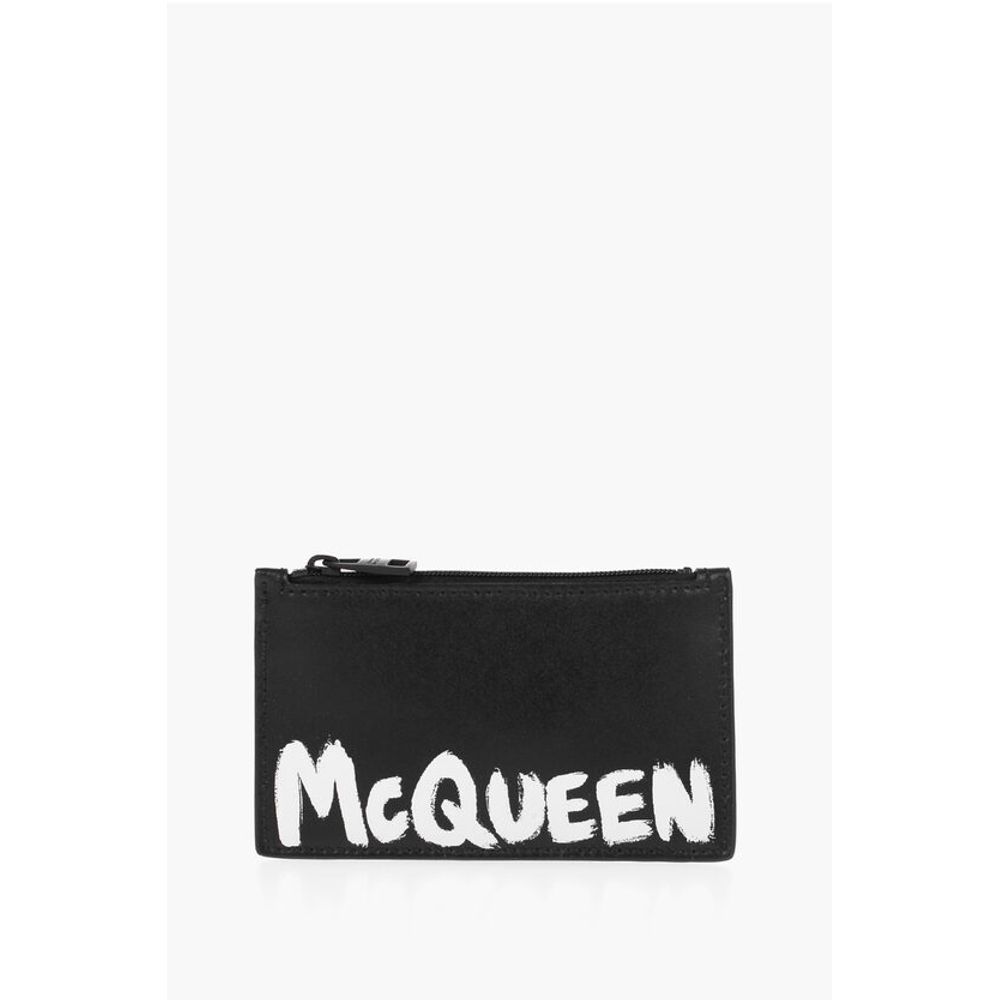 Alexander McQueen Leather Coin Holder With Logo
