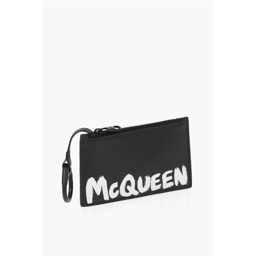 Alexander McQueen Leather Coin Holder With Logo - Image 3