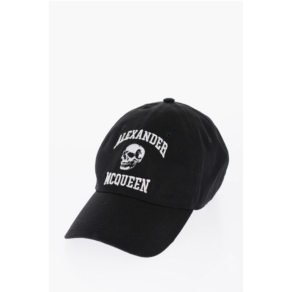 Alexander McQueen Cotton Cap with Embossed Logo