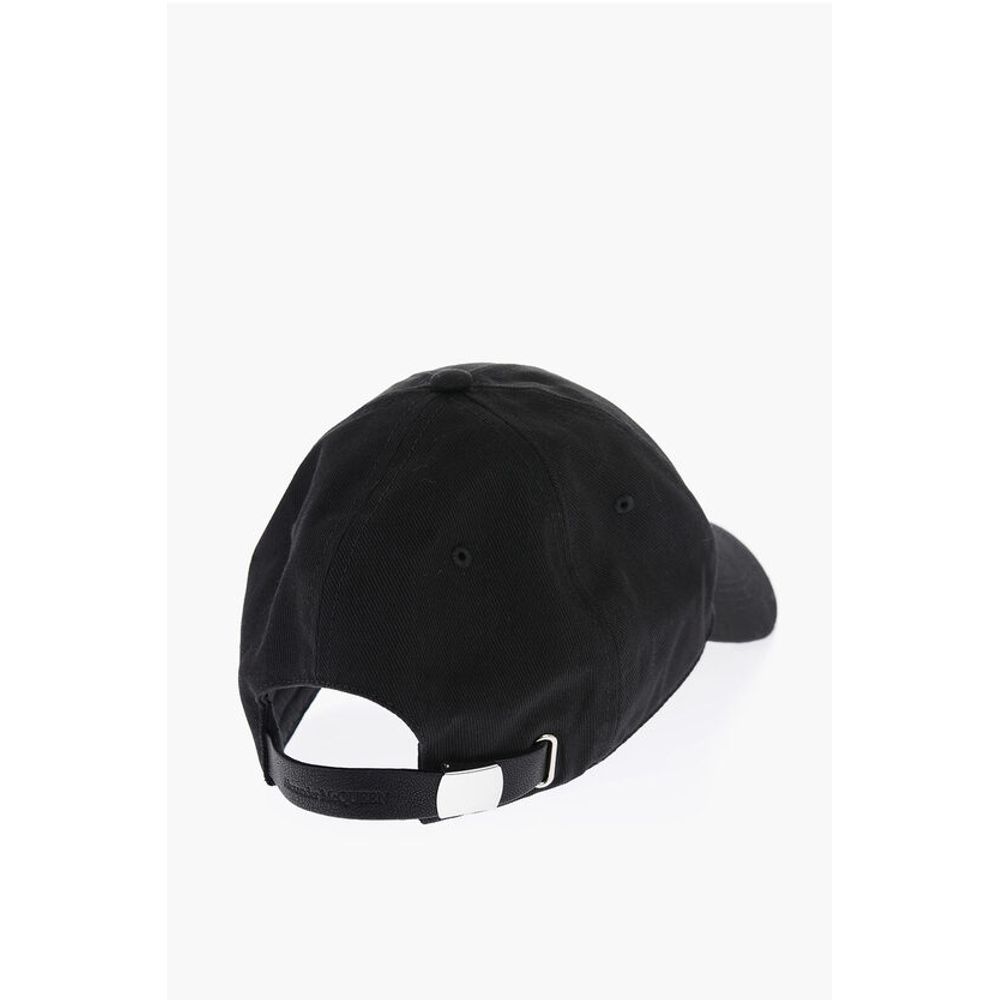 Alexander McQueen Cotton Cap with Embossed Logo - Image 3