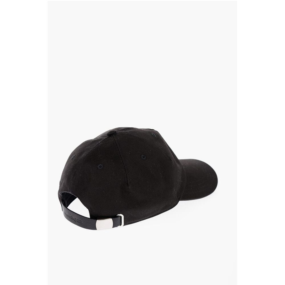 Alexander McQueen Solid Color Cap with Embroidered Logo - Image 2