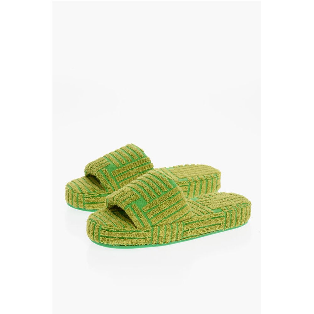 Bottega Veneta Jacquard Terry GEOMETRIC SPONGE Sliders