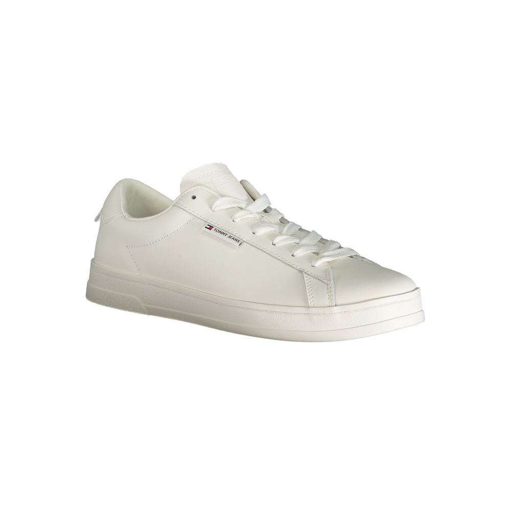 Tommy Hilfiger White Polyester Sneaker - Image 2