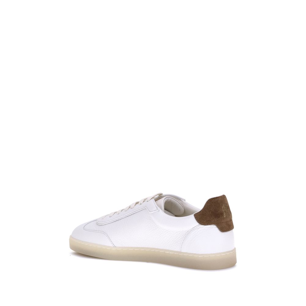 Brunello Cucinelli Leather Sneakers - Image 3