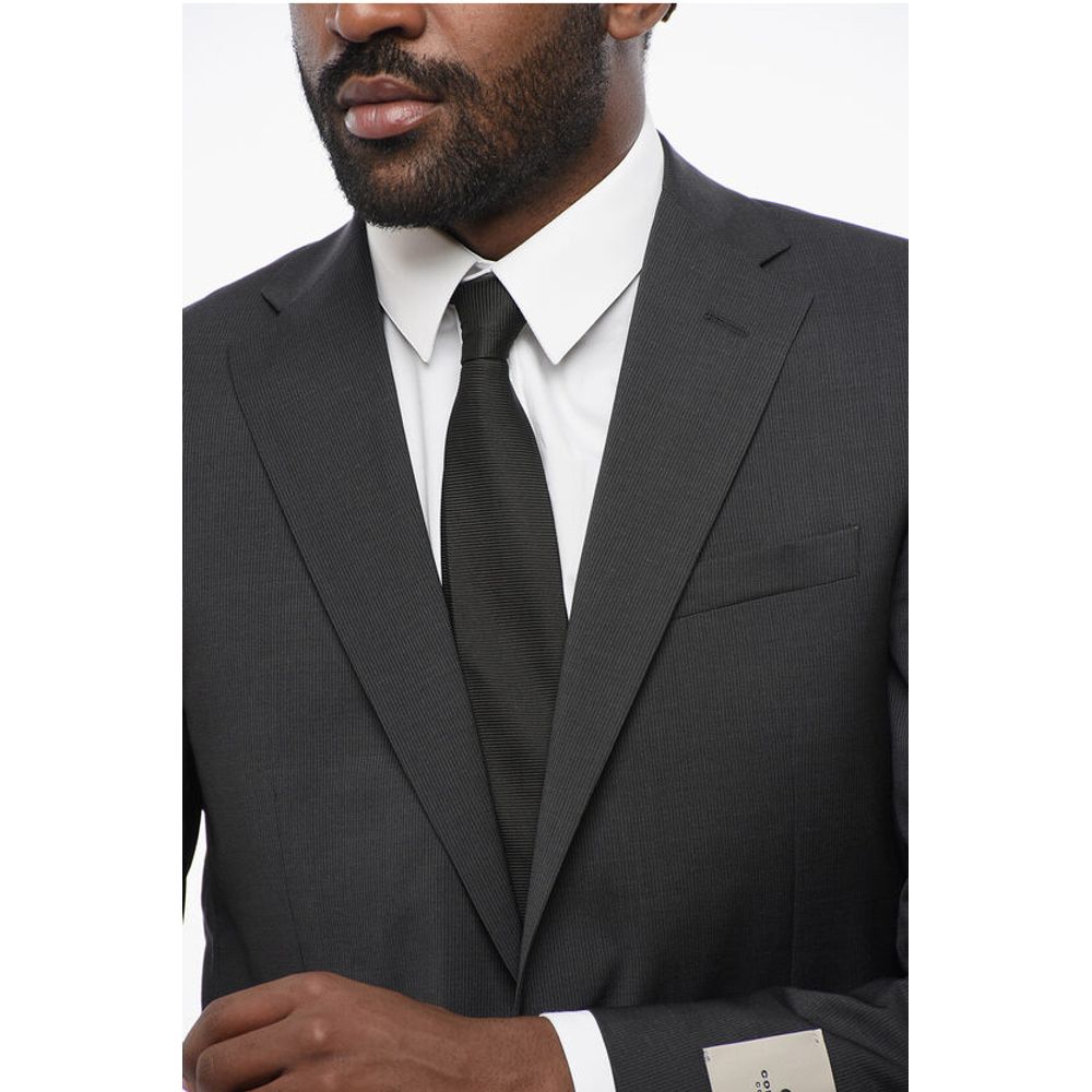 Corneliani CC COLLECTION Pinstriped REFINED Virgin Wool Suit - Image 3