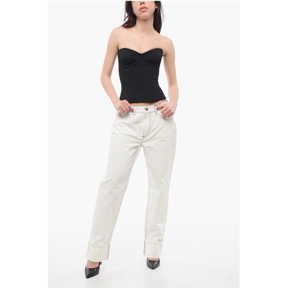 Burberry Straight-Fit Denims with Contrasting Stitching 20cm - Image 4
