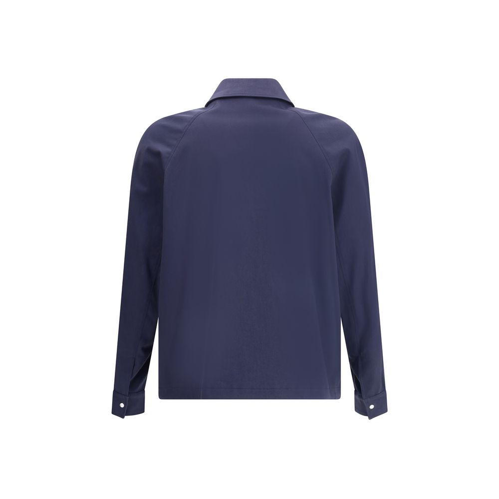 Fendi Blue Cotton Biker Jacket - Image 2