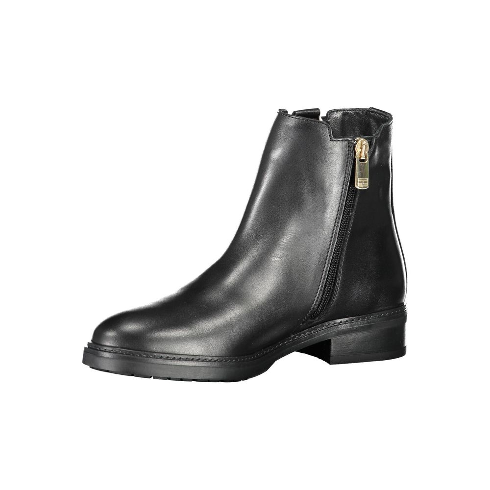 Tommy Hilfiger Black Leather Women Boot - Image 3