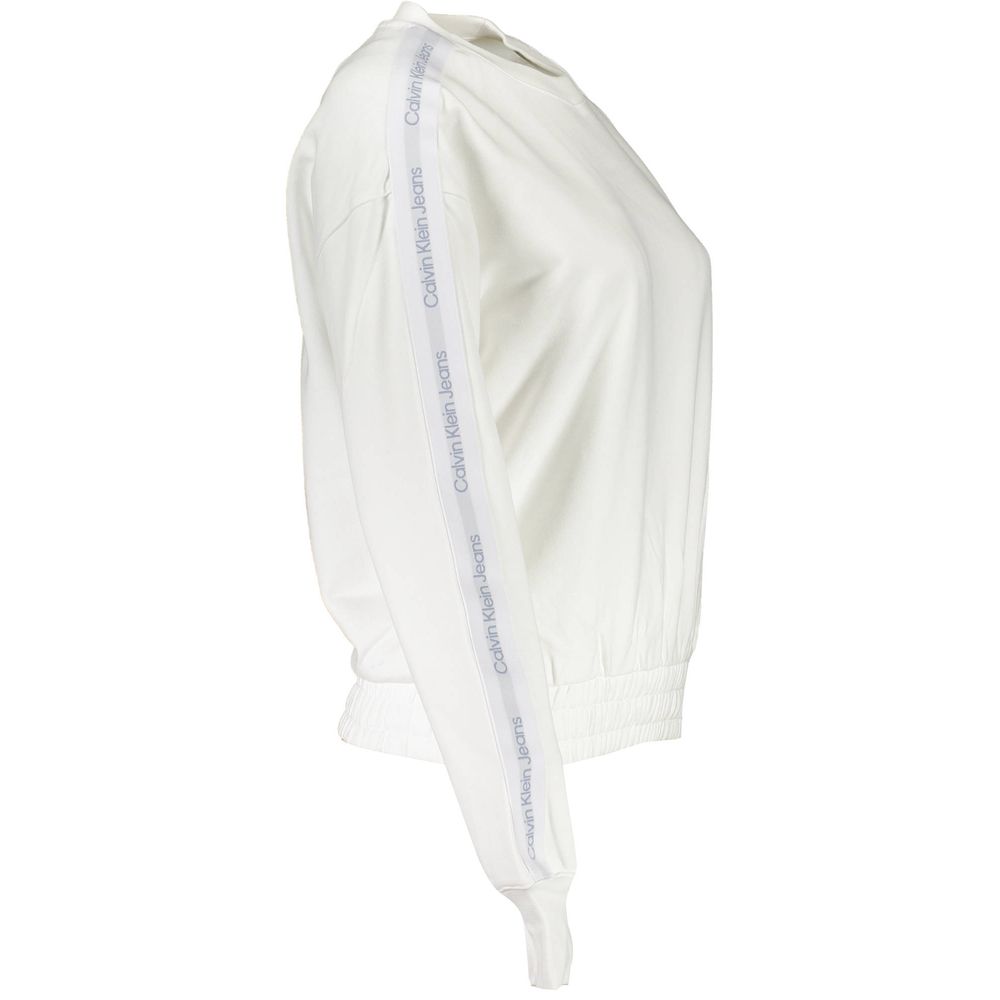 Calvin Klein White Cotton Women Sweatshirt - Image 3