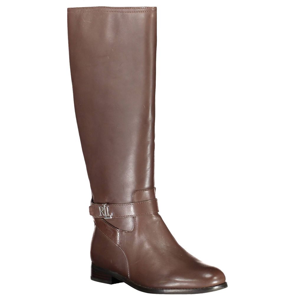 Ralph Lauren Brown Leather Women Boot - Image 2