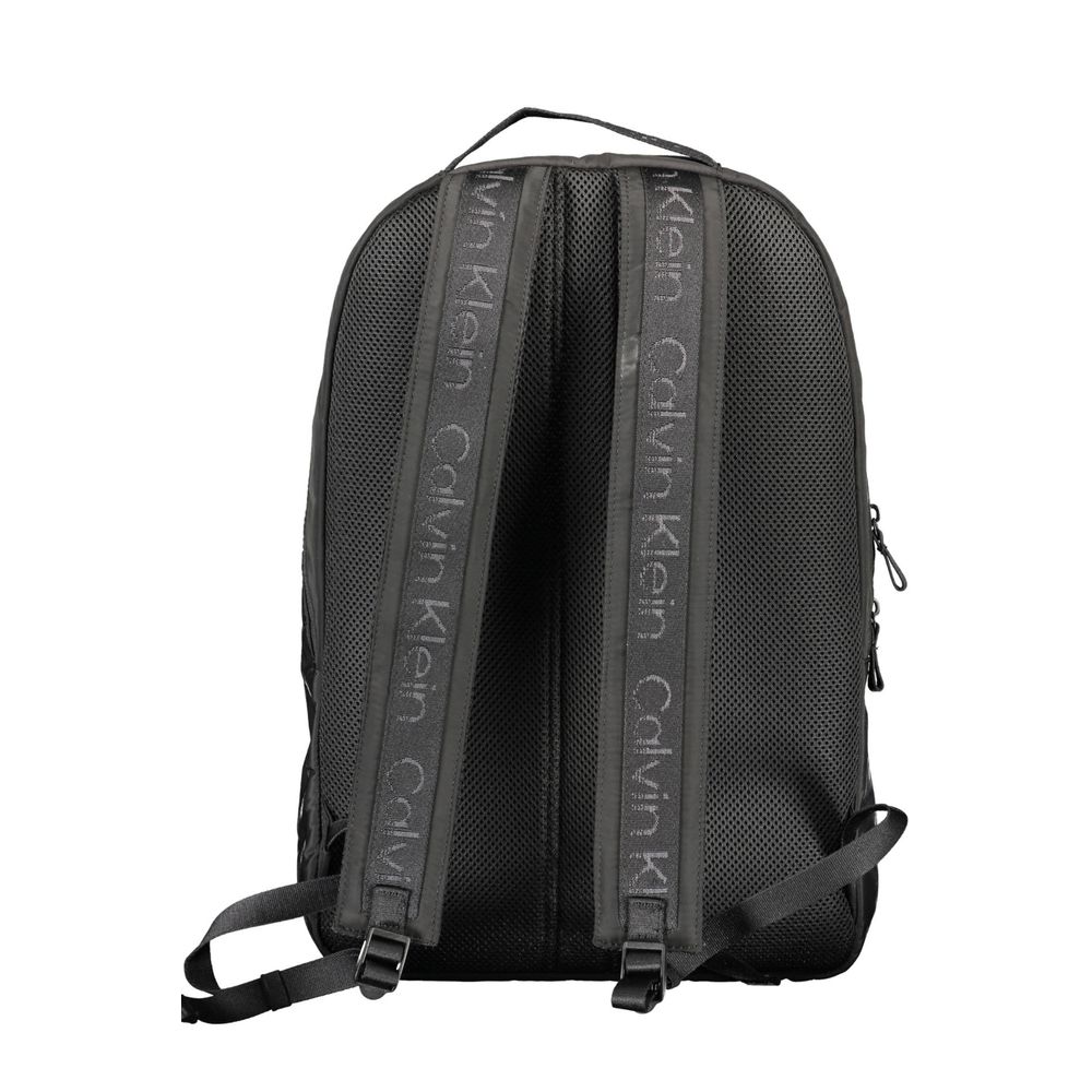Calvin Klein Black Recycled Polyester Men Backpack - Image 2
