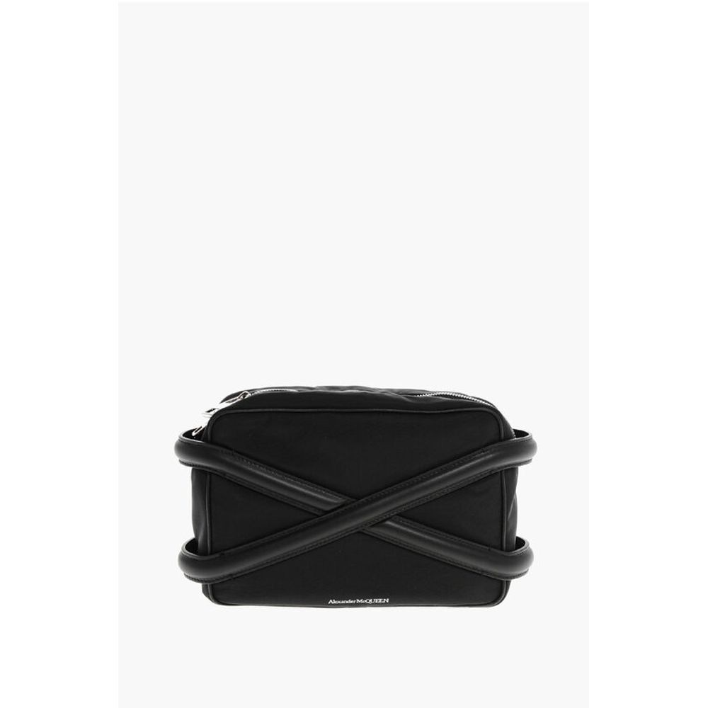 Alexander McQueen Nylon Crossbody Bag with Zipped Closure