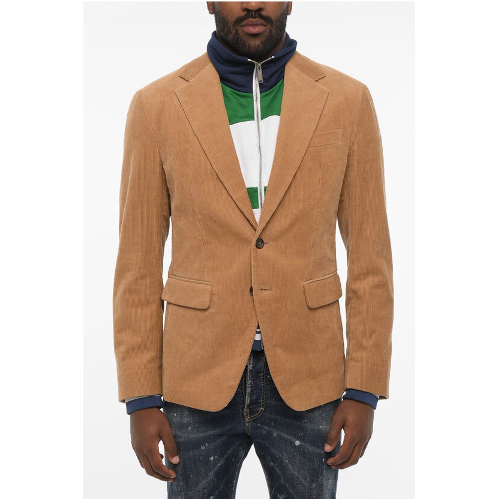 Dsquared² Double Fabric Cordoroy Blazer