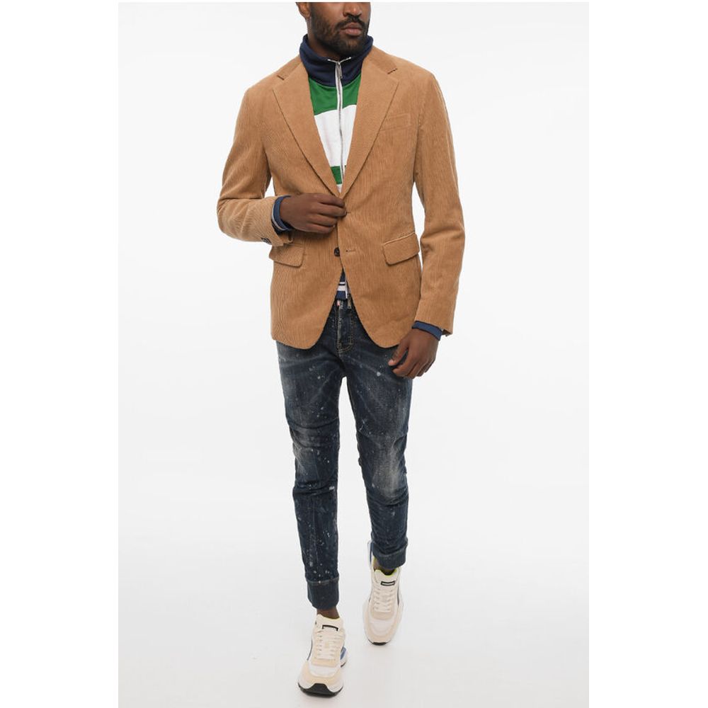 Dsquared² Double Fabric Cordoroy Blazer - Image 4