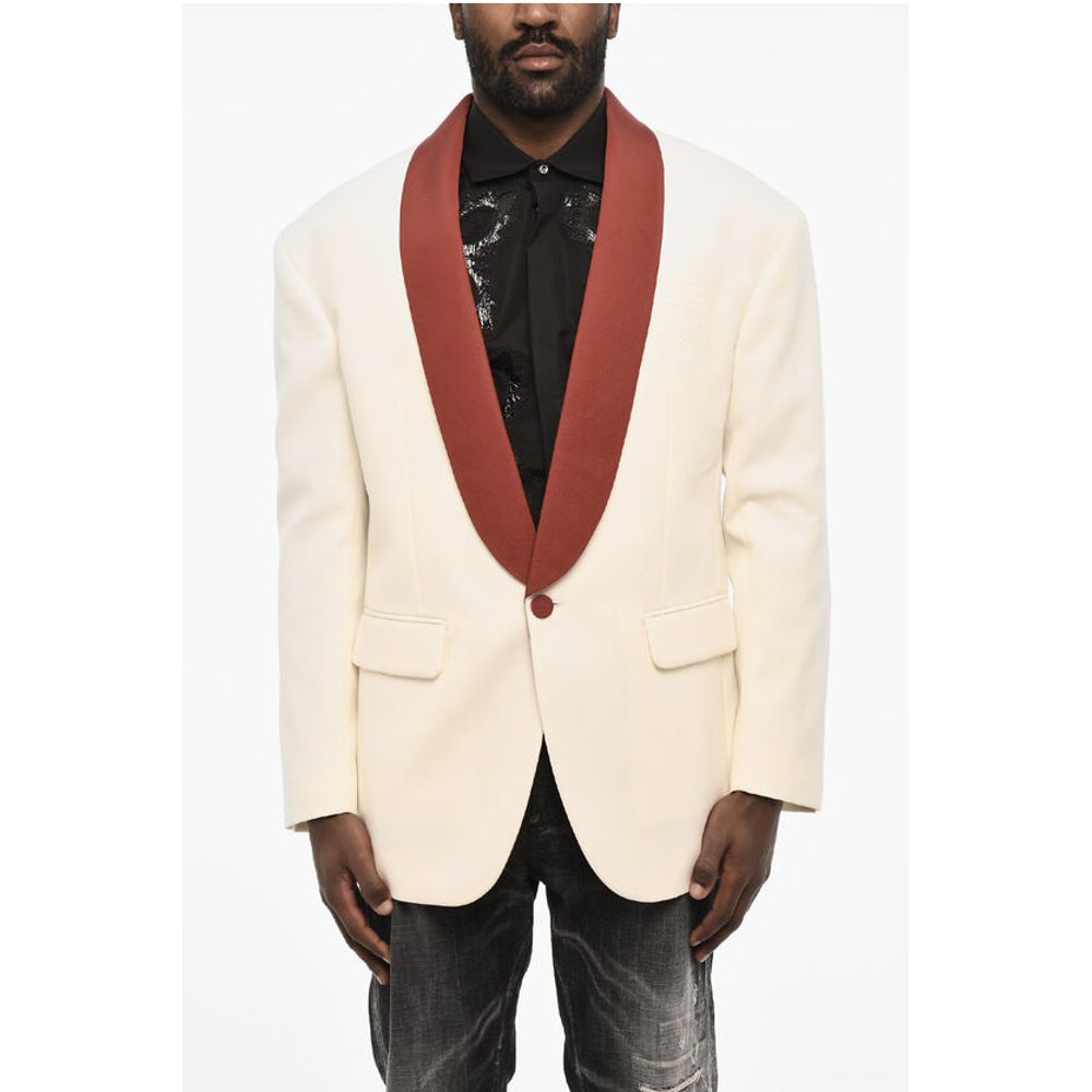 Dsquared² Virgin Wool Blend 1 Buttons Blazer