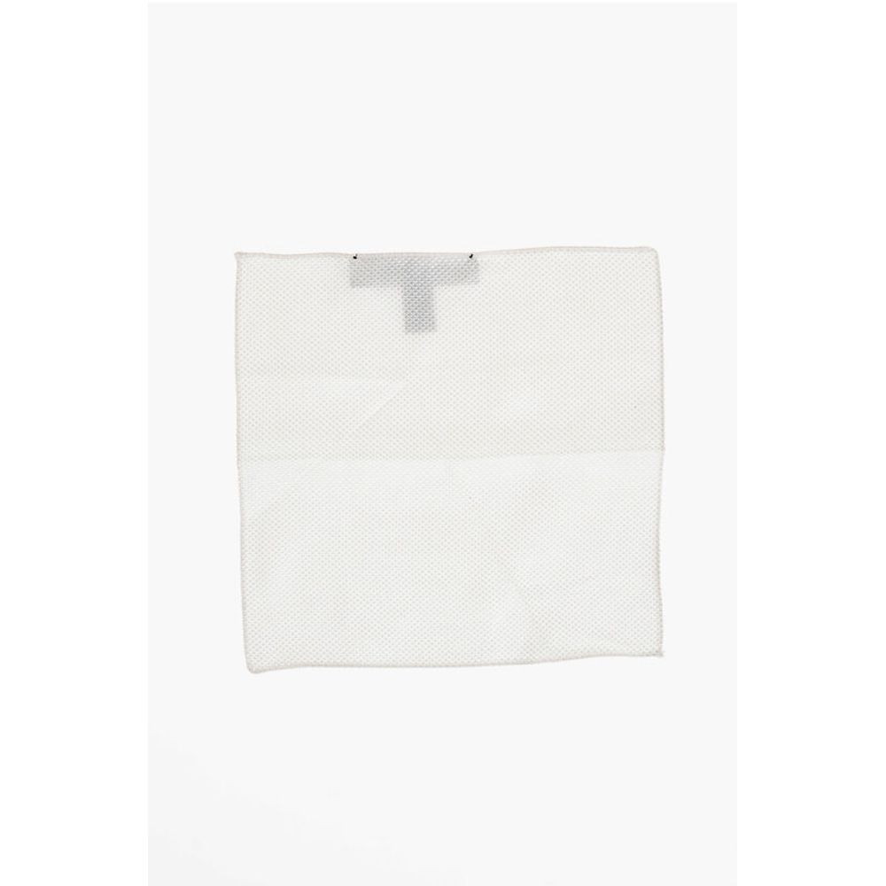 Dsquared² Solid Color Silk Pocket Square with Micro Patterns